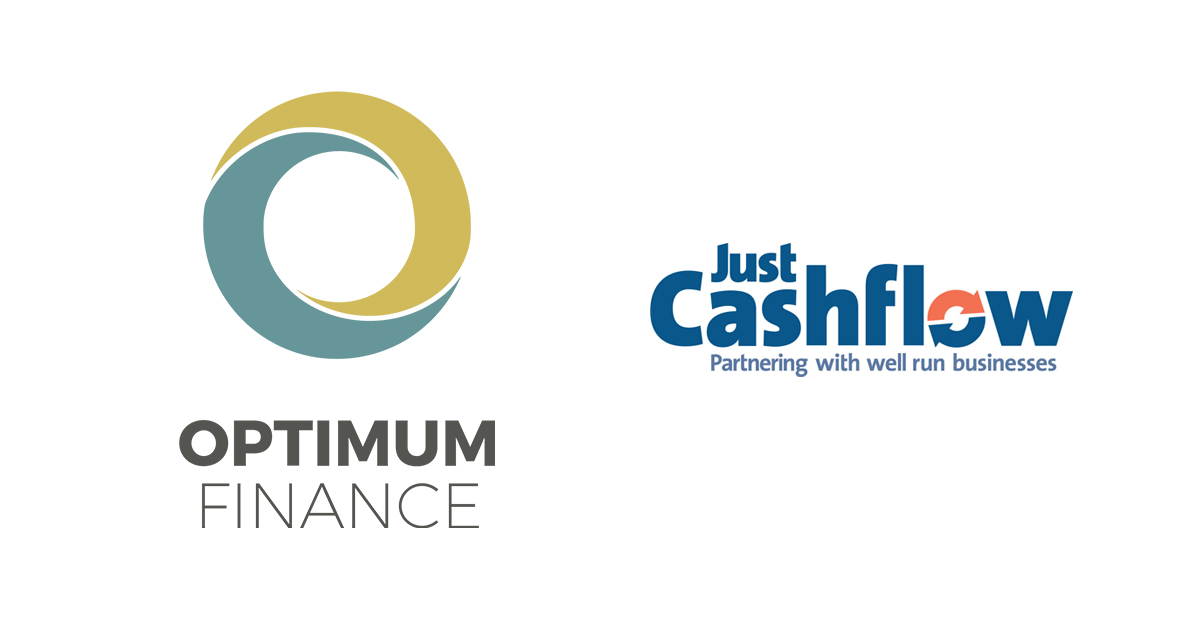 Optimum Finance logo Just Cashflow logo